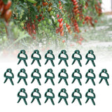 Maxbell 20Pcs Plant Support Clips Trellis Clips for Climbing Plants Vegetables Roses 6x4.5cm