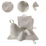 Maxbell 5Pcs Sauna Hat Set Indoor Russian Bath Hat for Shower Bath House Sauna white