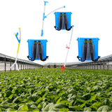 Maxbell Manual Fertilizer Spreader Fertilization Tool 25L for Corn Fruit Trees Height Adjustable