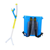 Maxbell Manual Fertilizer Spreader Fertilization Tool 25L for Corn Fruit Trees Double Port