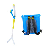 Maxbell Manual Fertilizer Spreader Fertilization Tool 25L for Corn Fruit Trees Double Port