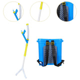 Maxbell Manual Fertilizer Spreader Fertilization Tool 25L for Corn Fruit Trees Double Port