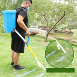 Maxbell Manual Fertilizer Spreader Fertilization Tool 25L for Corn Fruit Trees Double Port