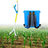 Maxbell Manual Fertilizer Spreader Fertilization Tool 25L for Corn Fruit Trees Double Port