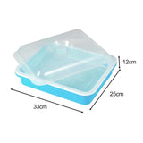 Maxbell Garden Seed Sprouter Tray Microgreens Growing Big Capacity Plant Germination Blue