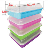 Maxbell Garden Seed Sprouter Tray Microgreens Growing Big Capacity Plant Germination Blue