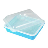 Maxbell Garden Seed Sprouter Tray Microgreens Growing Big Capacity Plant Germination Blue