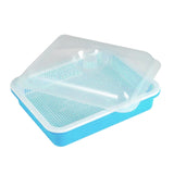 Maxbell Garden Seed Sprouter Tray Microgreens Growing Big Capacity Plant Germination Blue