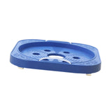 Maxbell Movable Gas Cylinder Base PP with Handles for Gas Bottle Potted Plants Vases Blue
