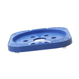 Maxbell Movable Gas Cylinder Base PP with Handles for Gas Bottle Potted Plants Vases Blue