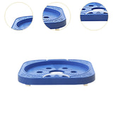 Maxbell Movable Gas Cylinder Base PP with Handles for Gas Bottle Potted Plants Vases Blue