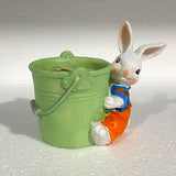 Maxbell Bunny Statue Flowerpot Vase Container Funny Animal Sculpture for Living Room Bunny Bucket