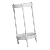Maxbell Plant Stand Double Tier Carbon Steel Sturdy Flower Stand for Bedroom Kitchen White