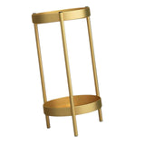 Maxbell Plant Stand Double Tier Carbon Steel Sturdy Flower Stand for Bedroom Kitchen Gold