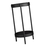 Maxbell Plant Stand Double Tier Carbon Steel Sturdy Flower Stand for Bedroom Kitchen Black