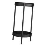 Maxbell Plant Stand Double Tier Carbon Steel Sturdy Flower Stand for Bedroom Kitchen Black