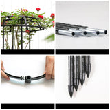 Maxbell Garden Trellis Black Metal Plant Trellis for Climbing Plants Cucumbers Vines 105x50cm