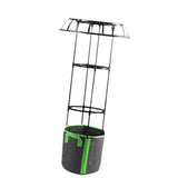 Maxbell Garden Trellis Black Metal Plant Trellis for Climbing Plants Cucumbers Vines 105x50cm