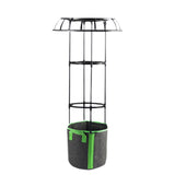 Maxbell Garden Trellis Black Metal Plant Trellis for Climbing Plants Cucumbers Vines 105x50cm