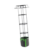 Maxbell Garden Trellis Black Metal Plant Trellis for Climbing Plants Cucumbers Vines 135x50cm
