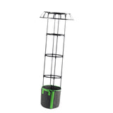 Maxbell Garden Trellis Black Metal Plant Trellis for Climbing Plants Cucumbers Vines 135x50cm