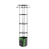 Maxbell Garden Trellis Black Metal Plant Trellis for Climbing Plants Cucumbers Vines 135x50cm