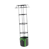 Maxbell Garden Trellis Black Metal Plant Trellis for Climbing Plants Cucumbers Vines 135x50cm