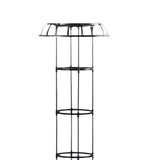 Maxbell Garden Trellis Black Metal Plant Trellis for Climbing Plants Cucumbers Vines 135x50cm