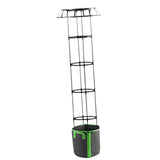 Maxbell Garden Trellis Black Metal Plant Trellis for Climbing Plants Cucumbers Vines 165x50cm