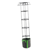 Maxbell Garden Trellis Black Metal Plant Trellis for Climbing Plants Cucumbers Vines 165x50cm
