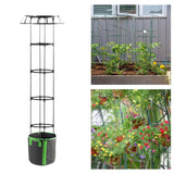 Maxbell Garden Trellis Black Metal Plant Trellis for Climbing Plants Cucumbers Vines 165x50cm