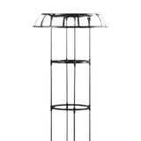 Maxbell Garden Trellis Black Metal Plant Trellis for Climbing Plants Cucumbers Vines 165x50cm