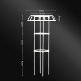 Maxbell Garden Trellis Decorative Plant Support Trellis for Vines Flowers Vegetables 105x50cm