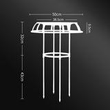 Maxbell Garden Trellis Decorative Plant Support Trellis for Vines Flowers Vegetables 75x50cm