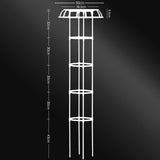 Maxbell Garden Trellis Decorative Plant Support Trellis for Vines Flowers Vegetables 165x50cm