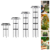 Maxbell Garden Trellis Tools Black Plant Support Trellis for Vines Cucumbers Flowers 105x50cm