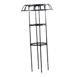 Maxbell Garden Trellis Tools Black Plant Support Trellis for Vines Cucumbers Flowers 105x50cm