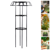 Maxbell Garden Trellis Tools Black Plant Support Trellis for Vines Cucumbers Flowers 105x50cm