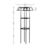 Maxbell Garden Trellis Tools Black Plant Support Trellis for Vines Cucumbers Flowers 105x50cm