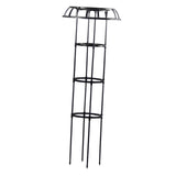 Maxbell Garden Trellis Tools Black Plant Support Trellis for Vines Cucumbers Flowers 135x50cm