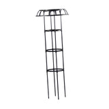 Maxbell Garden Trellis Tools Black Plant Support Trellis for Vines Cucumbers Flowers 135x50cm