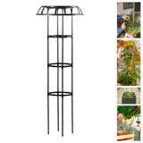 Maxbell Garden Trellis Tools Black Plant Support Trellis for Vines Cucumbers Flowers 135x50cm