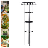 Maxbell Garden Trellis Tools Black Plant Support Trellis for Vines Cucumbers Flowers 135x50cm
