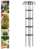 Maxbell Garden Trellis Tools Black Plant Support Trellis for Vines Cucumbers Flowers 165x50cm