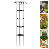 Maxbell Garden Trellis Tools Black Plant Support Trellis for Vines Cucumbers Flowers 165x50cm