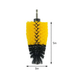 Maxbell Drill Brush Attachment Wheel Cleaner Brush for Floor Mats Automotive Bathtub