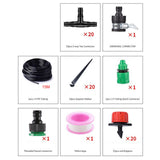 Maxbell Greenhouse Drip Irrigation Kit for Agriculture Potted Plants Courtyard 15m