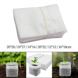 Maxbell 100 Pieces Plant Nursery Bags Seedling Pots Container for Outdoor Plant Grow 20cmx20cm