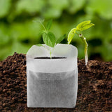 Maxbell 100 Pieces Plant Nursery Bags Seedling Pots Container for Outdoor Plant Grow 20cmx20cm