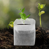 Maxbell 100 Pieces Plant Nursery Bags Seedling Pots Container for Outdoor Plant Grow 20cmx20cm
